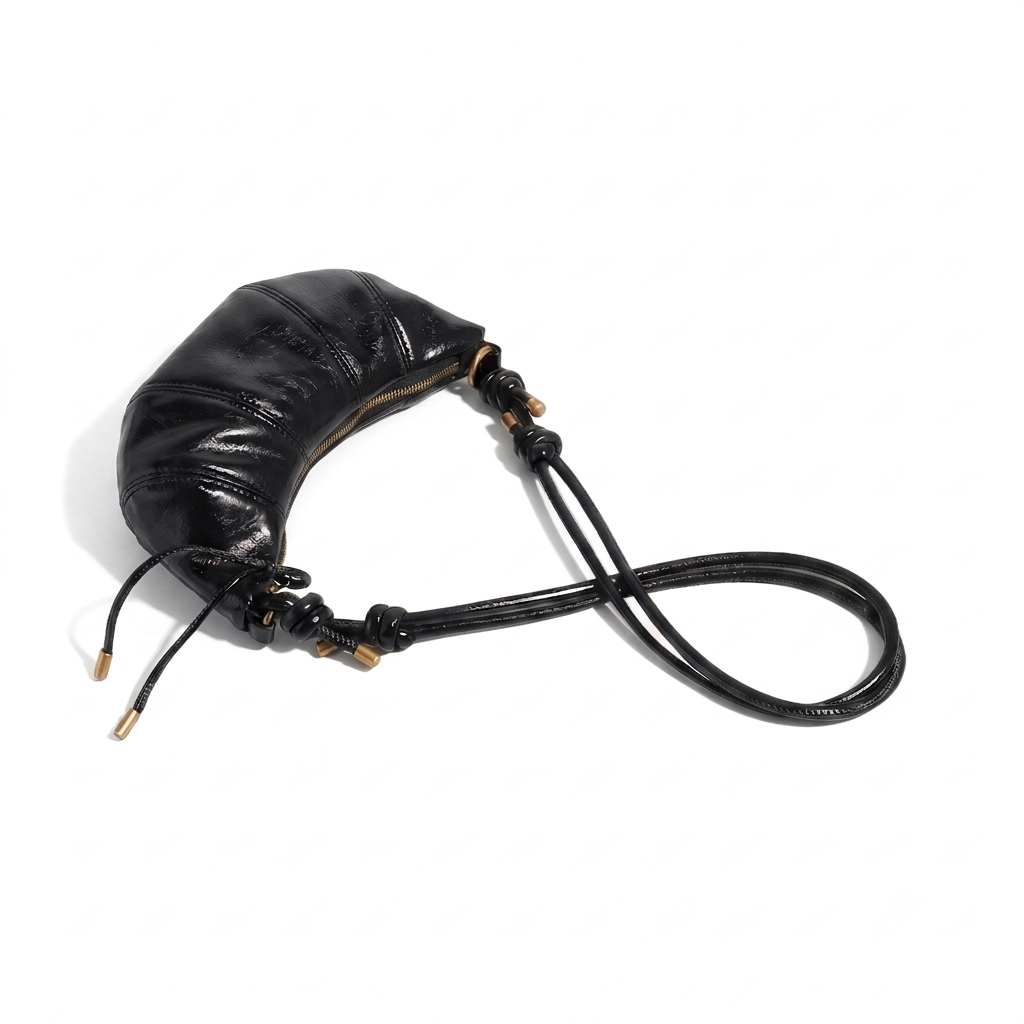 croissant bag black