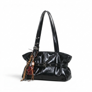 belt tote bag black