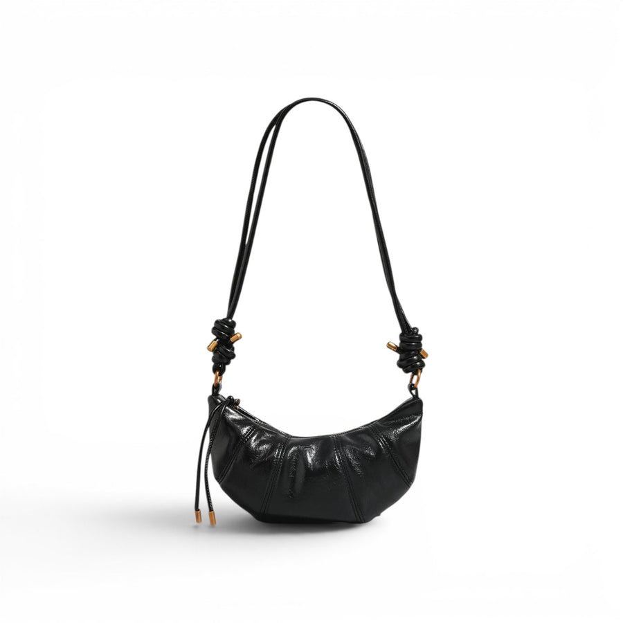croissant bag black