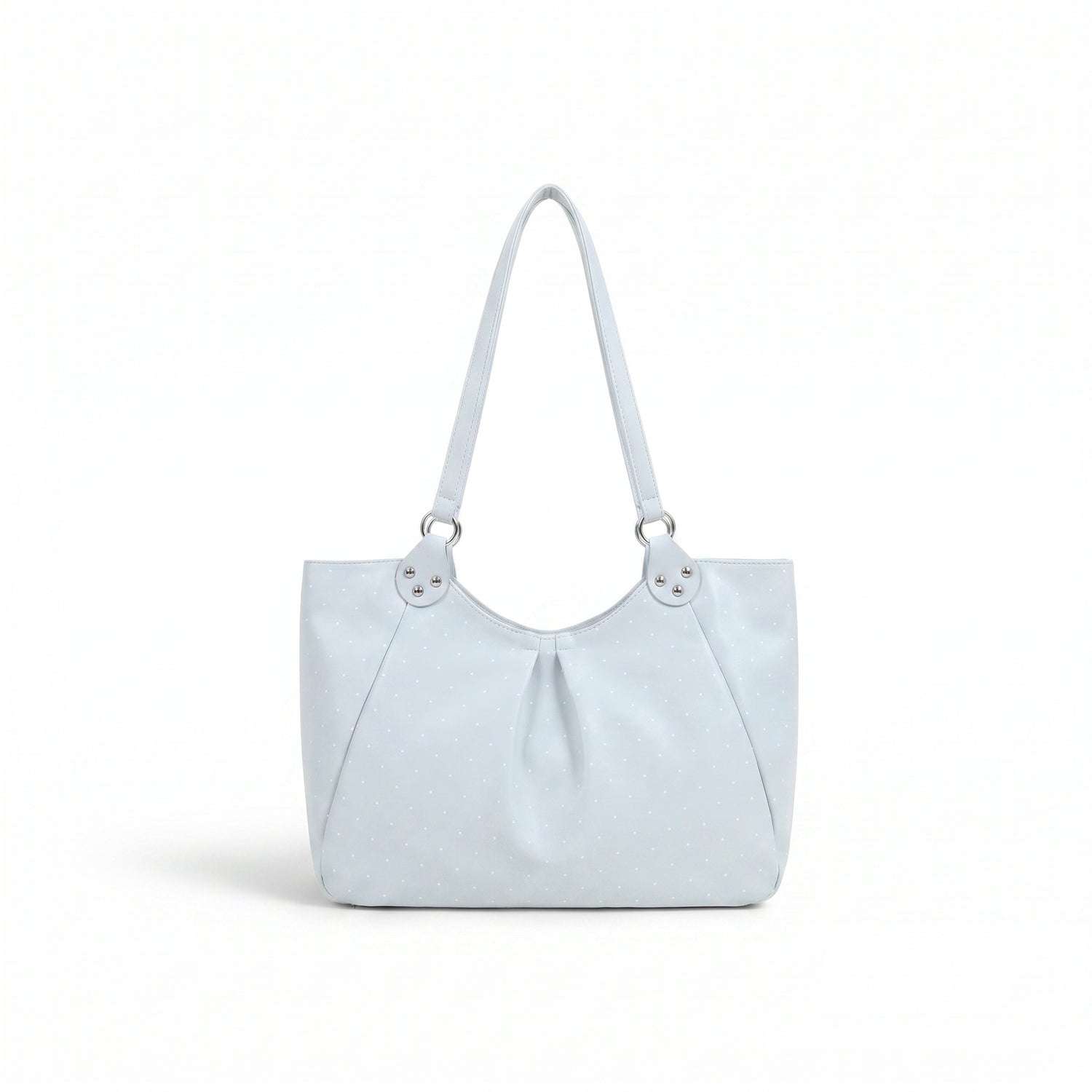 polka dot tote bag blue