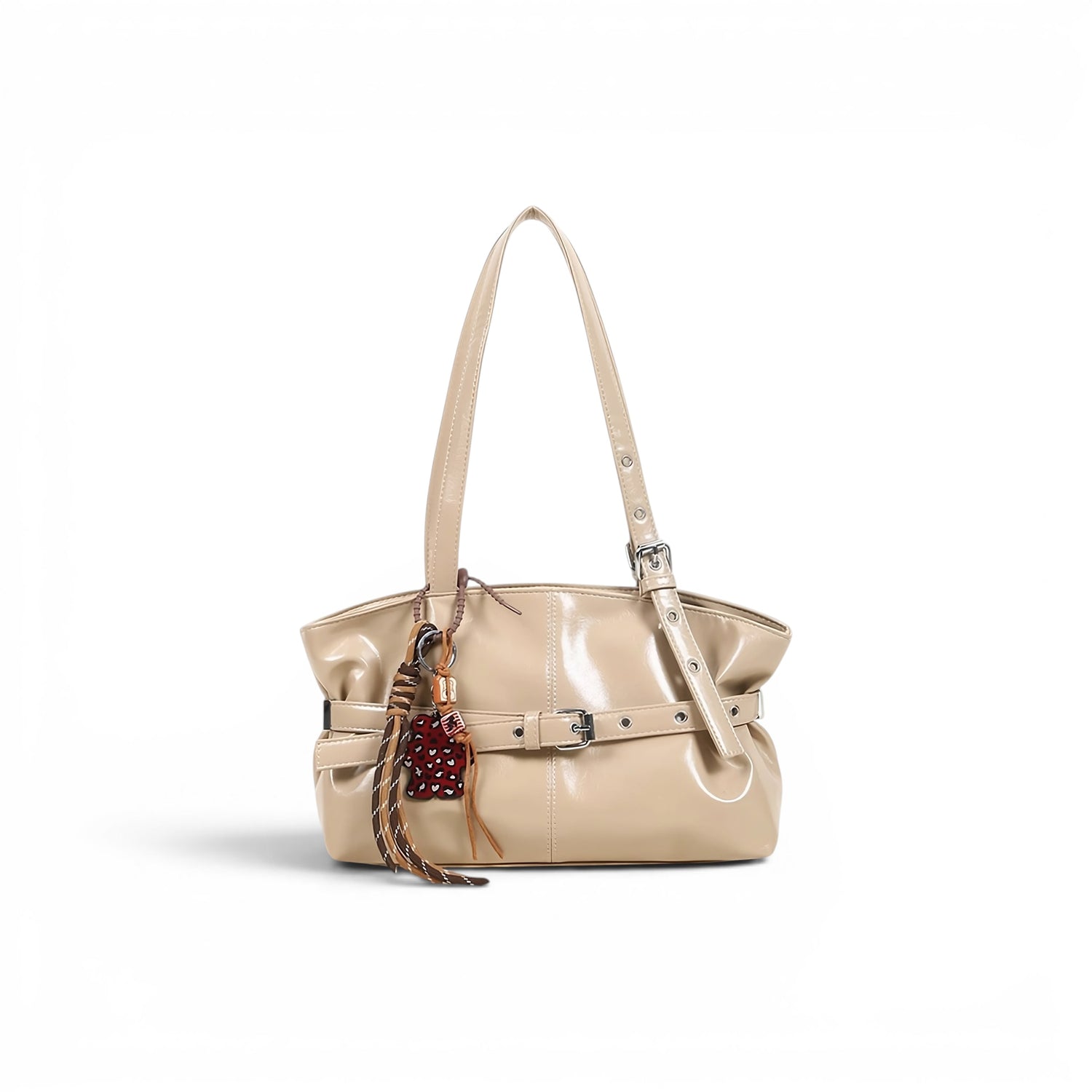 belt tote bag khaki