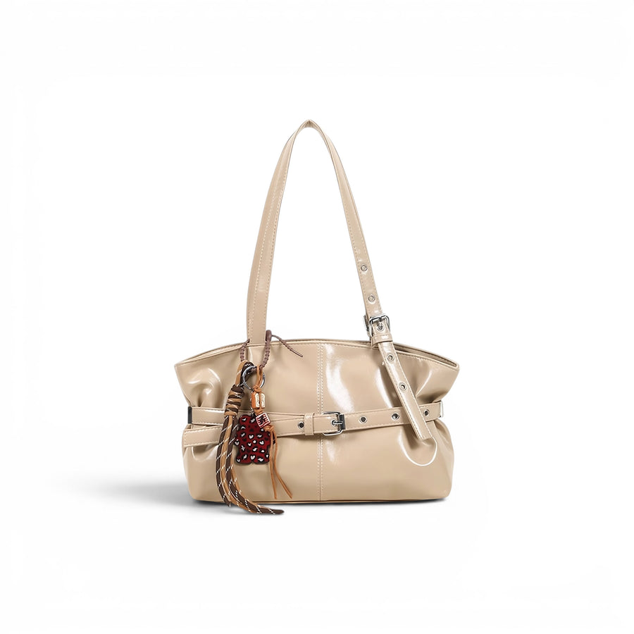 belt tote bag khaki