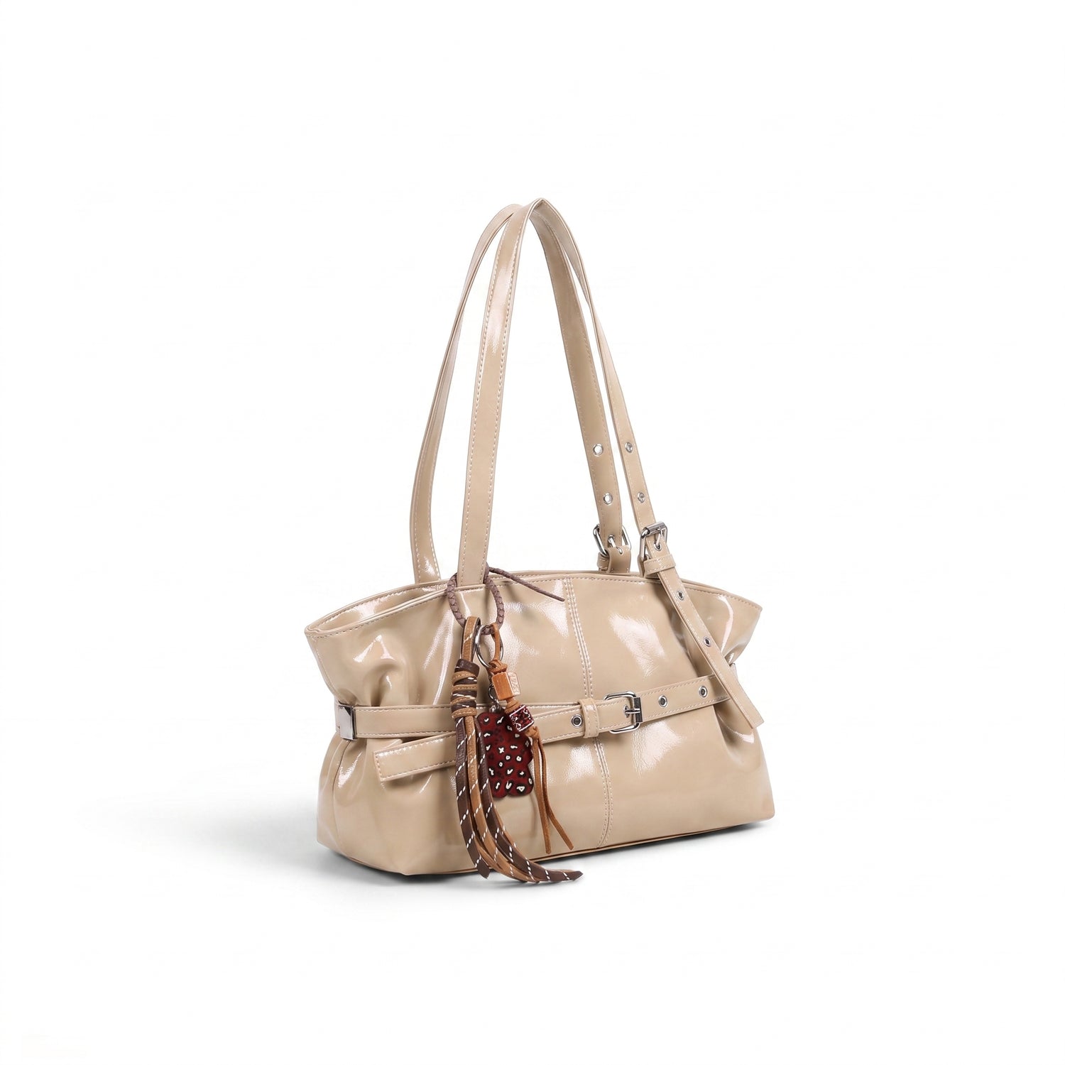 belt tote bag khaki