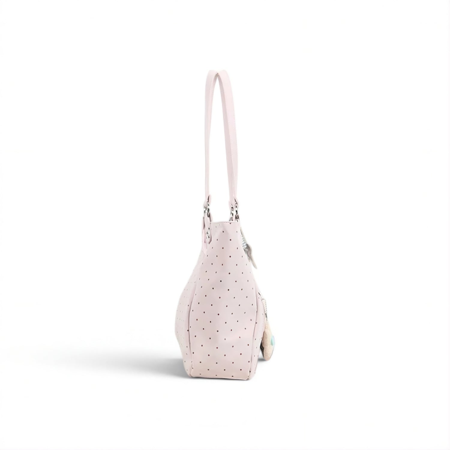 polka dot tote bag pink