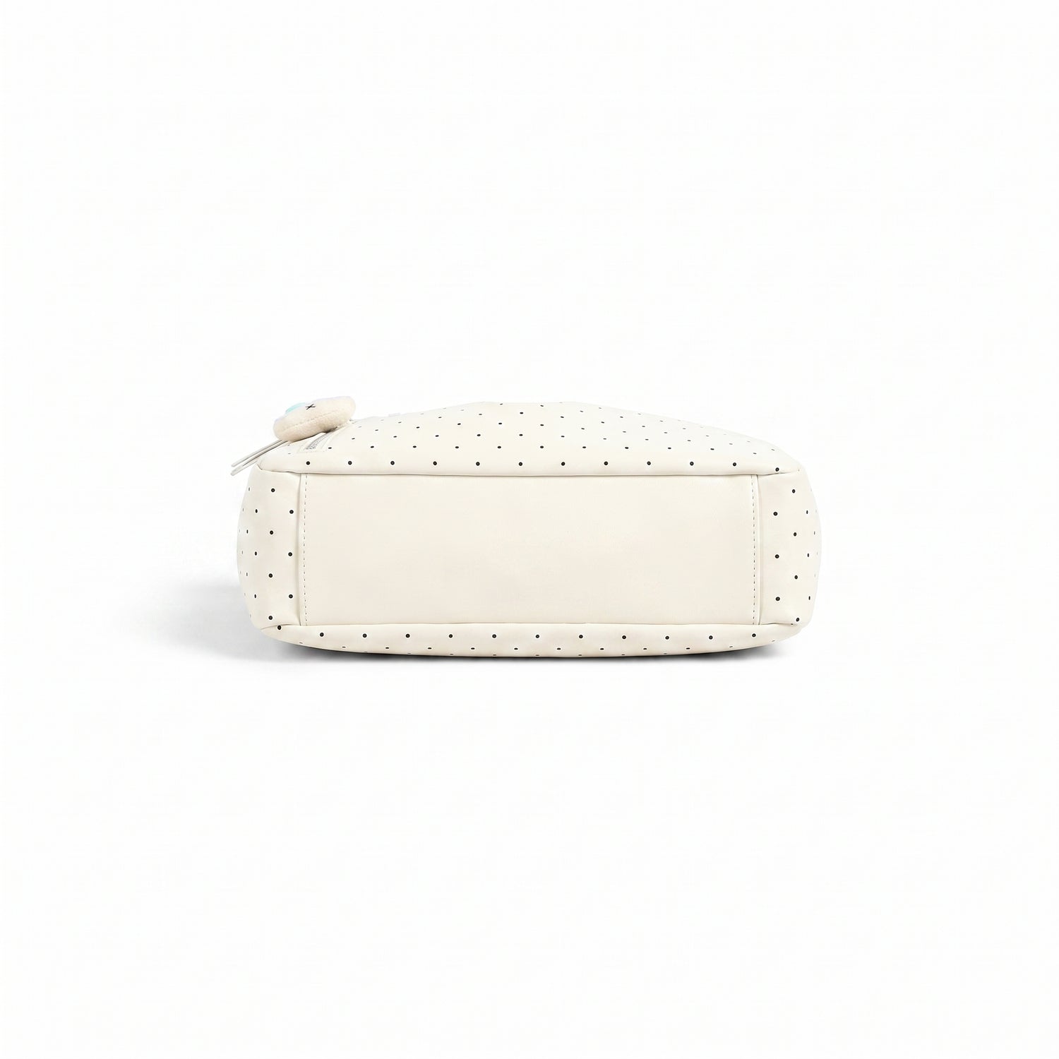 polka dot tote bag white