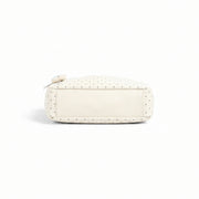 polka dot tote bag white